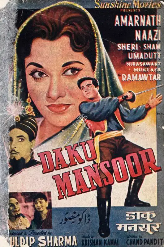 Kuldeep Sharma (Producer), Daku Mansoor, 1961, Song-Synopsis Booklet