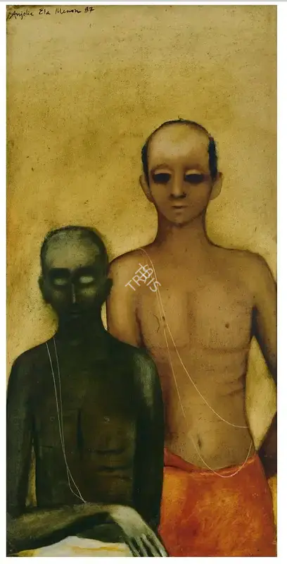 Anjolie Ela Menon (Artist), Untitled, 1987, Painting