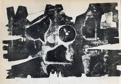 Sailen Mitra (Artist), Untitled, 1965, Collage