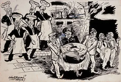 Chittaprosad (Artist), Cabinet Mission of 1947, 1947, Drawing