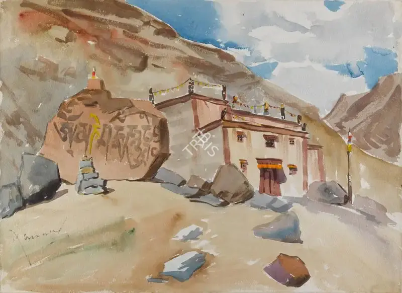 Krishna, Kanwal (Artist). Untitled (West Tibet), n.d. | Painting, So.Lon/31.05.22, 2022 · Sotheby's