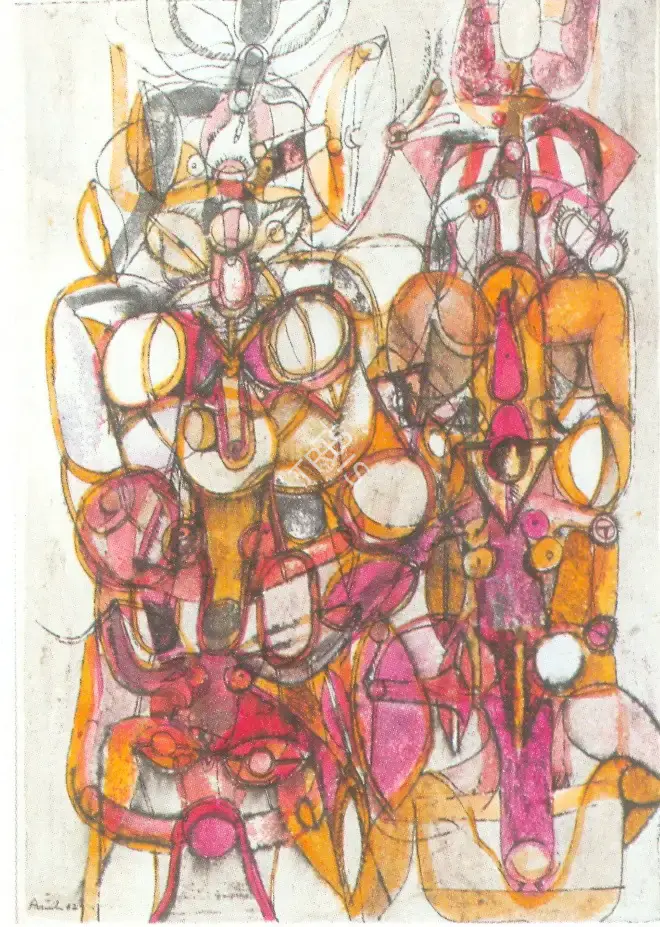Avinash Chandra (Artist), Abstract, 1962, Painting