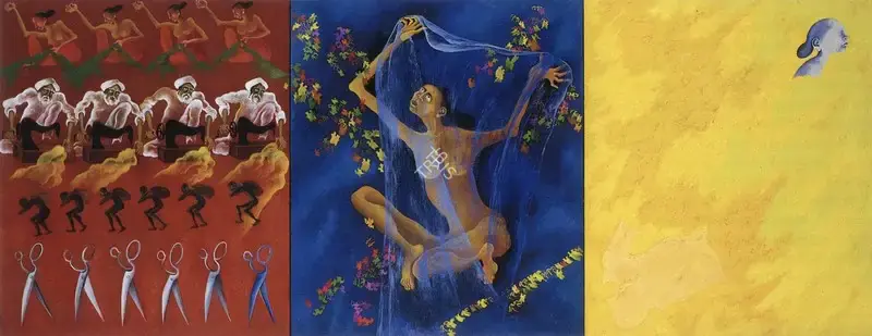 Arpana Caur (Artist), Body is just a Garment, 1993, Painting