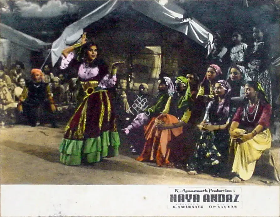 Vasant Nagesh Buva (Cinematographer), Naya Andaz, 1956, Lobby Card