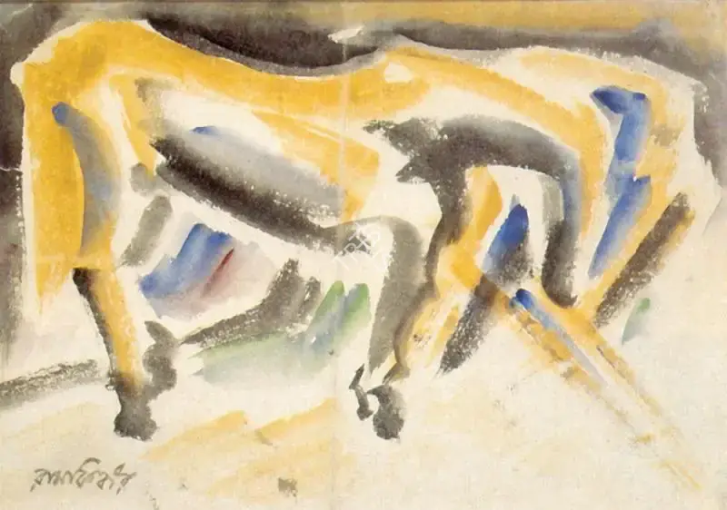 Ramkinkar Baij (Artist), Untitled, Painting