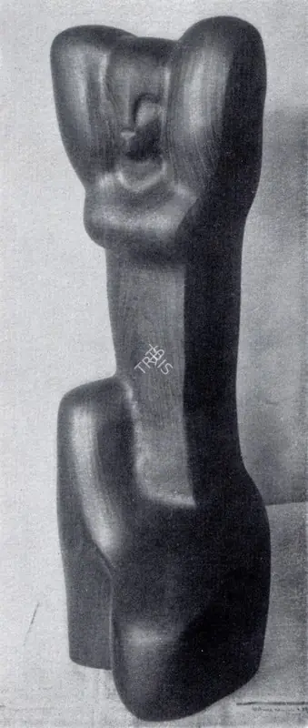 A.M. Davierwalla (Artist), Caryatid, 1960, Sculpture