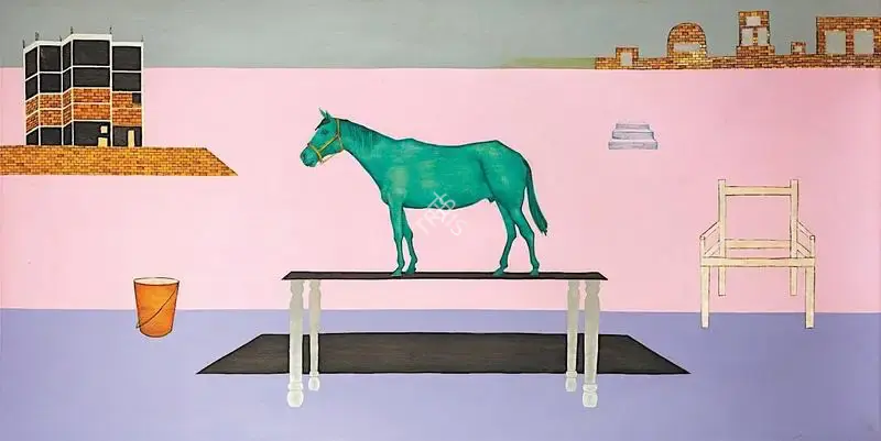 Prabhakar Barwe (Artist), Being of Power, 1988, Painting