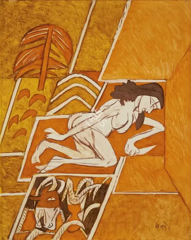 Subramanyan, K.G. (Artist). Untitled, 2014 | Painting, AG.Onl/28.12.22, 2022 · Asta Guru