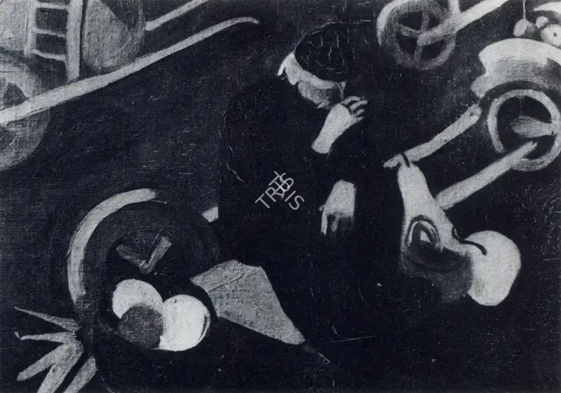 Amrita Sher-Gil (Artist), Detail of Hungarian Market Scene, 1938, Painting