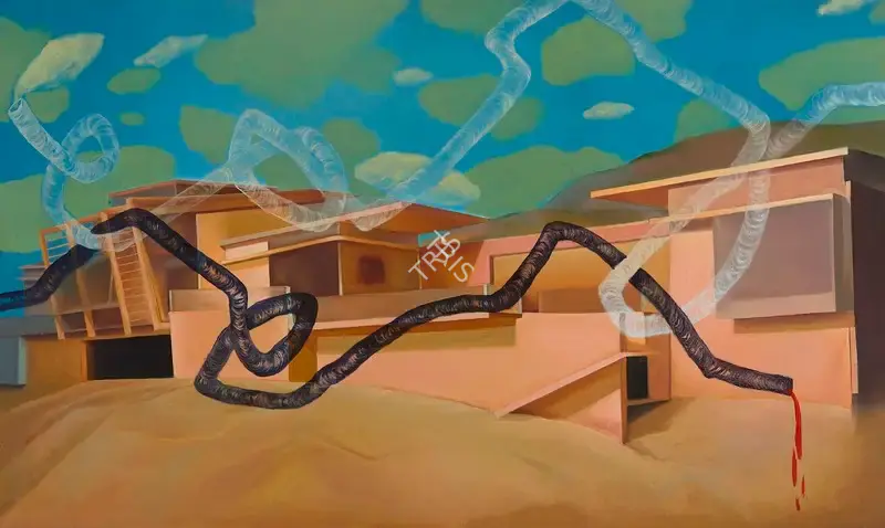 Sudarshan Shetty (Artist), Smoke And Blood, 2005, Painting