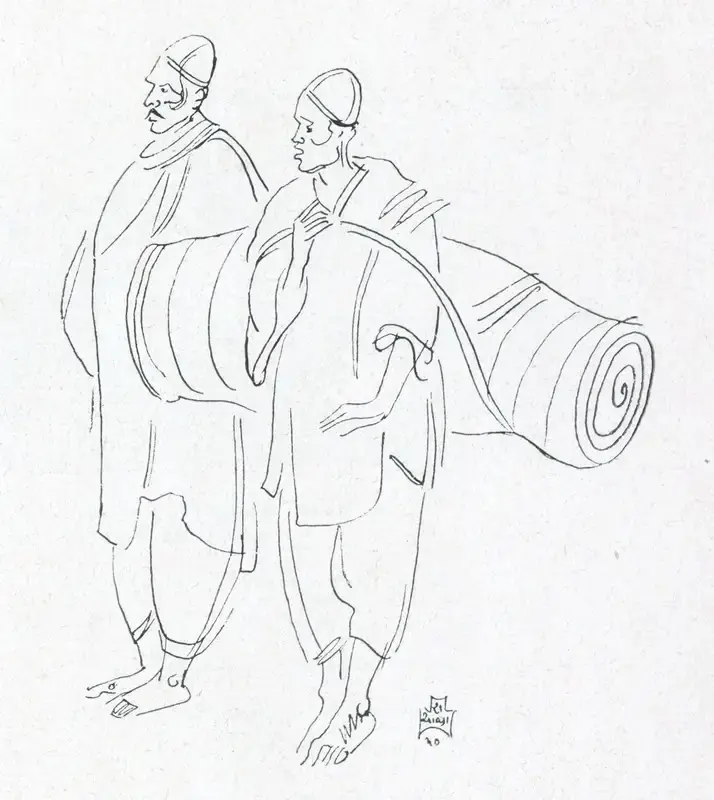 Shiavax Chavda (Artist), Sketches of Kashmir Life, 1940, Sketch