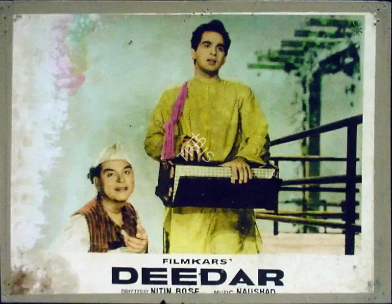 Nitin Bose (Cinematographer), Deedar, 1951, Lobby Card