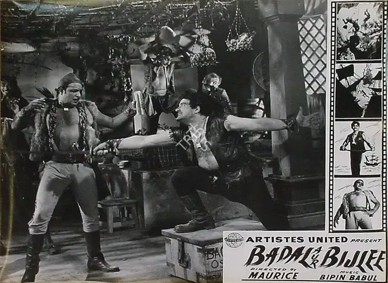 Four Aces (Producer), Badal Aur Bijlee, 1956, Lobby Card