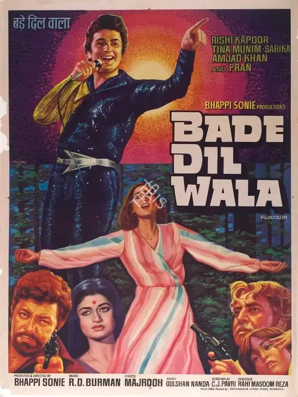 Bhappie Sonie (Producer), Bade Dil Wala, 1984, Full Sheet Poster
