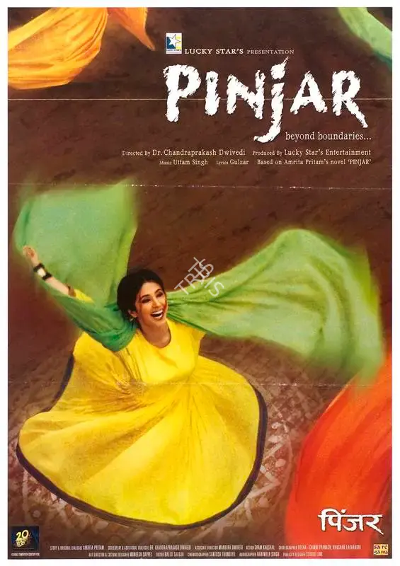 Chandraprakash Dwivedi (Director), Pinjar, 2003, Full Sheet Poster