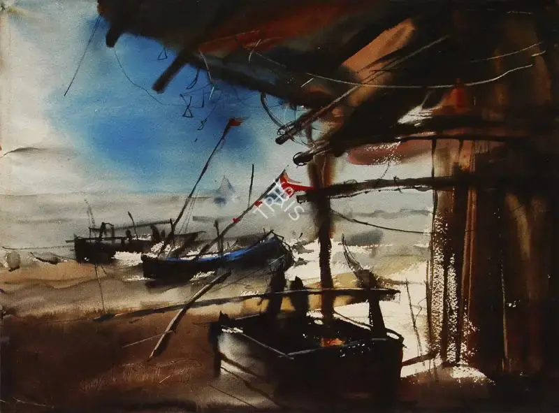 Paresh Maity (Artist), Landscape, 1995, Painting