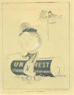 Ellison Hoover (Artist), Anti-Soviet Propaganda Cartoon, 1920, Media Clipping