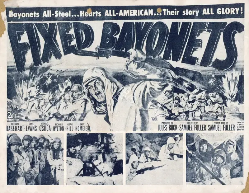 Samuel Fuller (Director), Fixed Bayonets, 1951, Handbill
