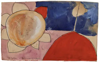 Jogen Chowdhury (Artist), Untitled, 1969, Painting