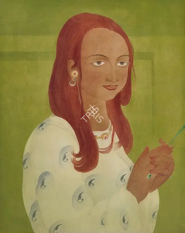 Chughtai, M.A.R. (Artist). Nina (Modern Girl Series), n.d. | Painting, Ch.NeY/17.09.25, 2025 · Christie's