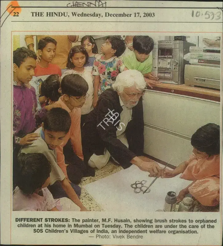Vivek Bendre (Reporter), Different Strockes, 2003, Newspaper Clipping