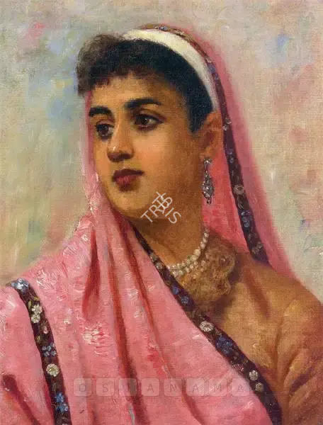 Varma, Raja Ravi (Artist). Untitled (Portrait Of A Parsee Lady), n.d. | Painting, So.NeY/18.09.08, 2008 · Sotheby's