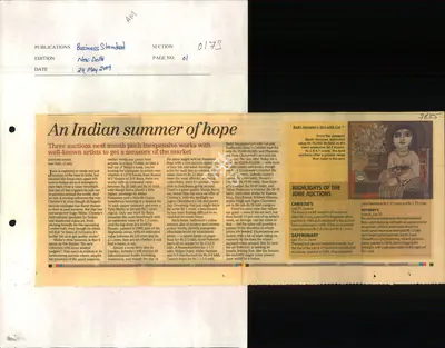 Kishore Singh (Reporter), An Indian Summer of Hope, 2009, Newspaper Clipping