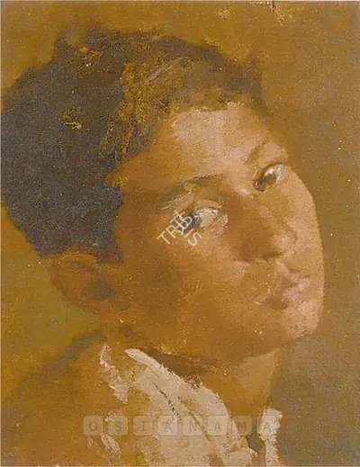 Anonymous (Artist), Portrait Of A Young Boy, 1950, Painting