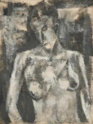 Padamsee, Akbar (Artist). Grey Nude, 1960 | Painting, Pu.Mum/18.11.21, 2021 · Pundole