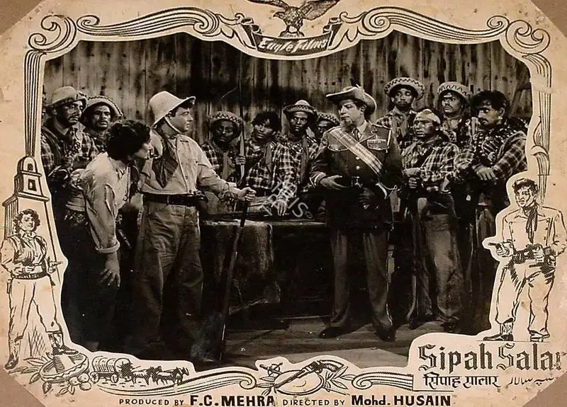 Mohammed Husain (Director), Sipah Salar, 1956, Lobby Card