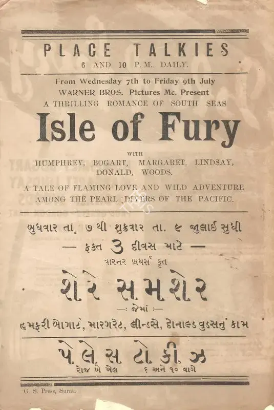 Frank McDonald (Director), Isle Of Fury, 1936, Handbill