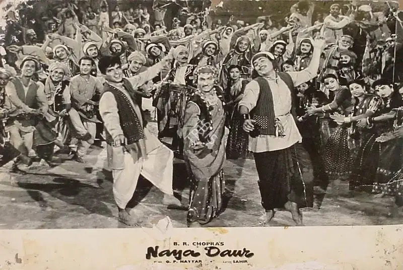 M.N. Malhotra (Cinematographer), Naya Daur, 1957, Lobby Card