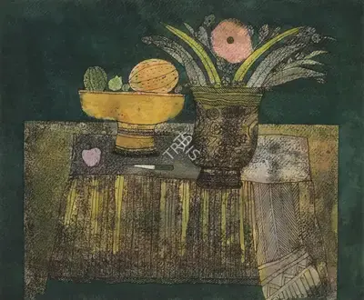 Badri Narayan (Artist), Still Life, 1994, Painting