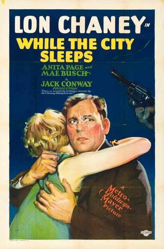 Jack Conway (Director), While The City Sleeps, 1928, Poster