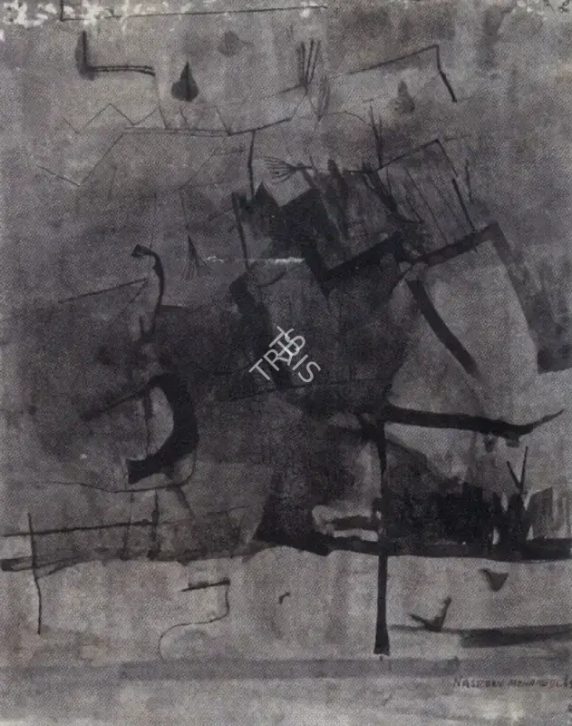 Nasreen Mohamedi (Artist), Untitled, 1969, Painting