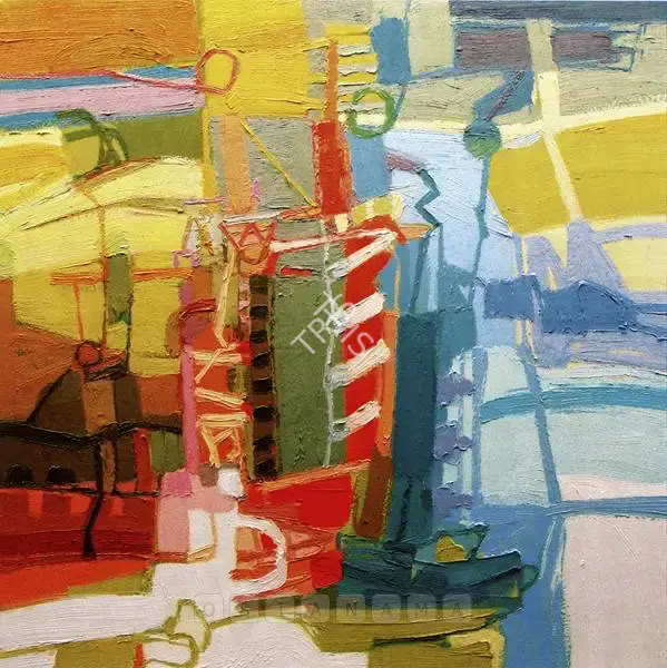 Kishore Shinde (Artist), Dockyard, 2005, Painting