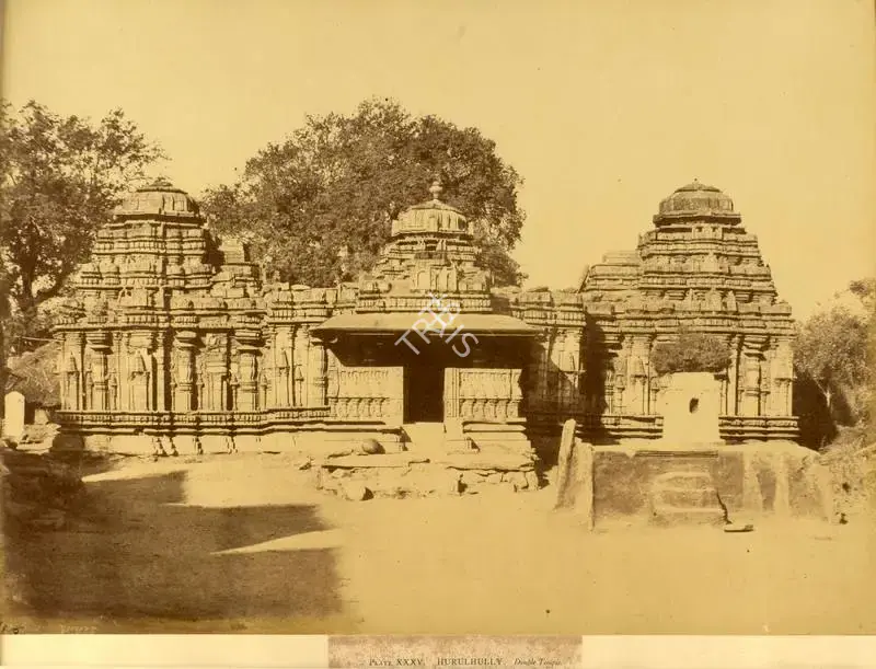 William Henry Pigou (Photographer), Hurulhully. Double Temple, Antiquarian Photograph