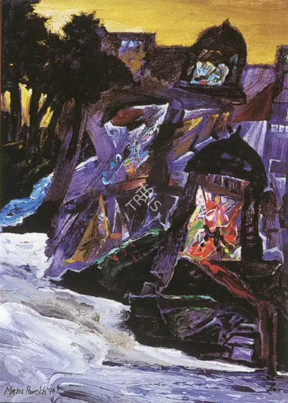 Manu Parekh (Artist), Ganga, 1990, Painting