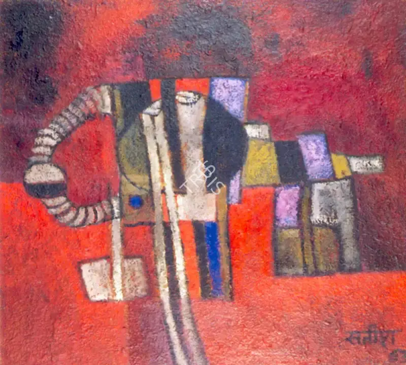 Satish Gujral (Artist), Gas Plant, 1963, Painting