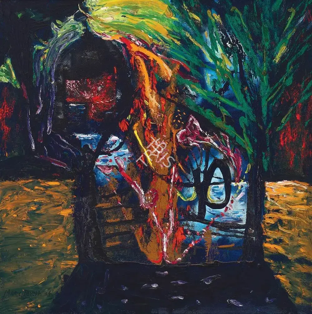 Manu Parekh (Artist), Evening Prayer, 2004, Painting