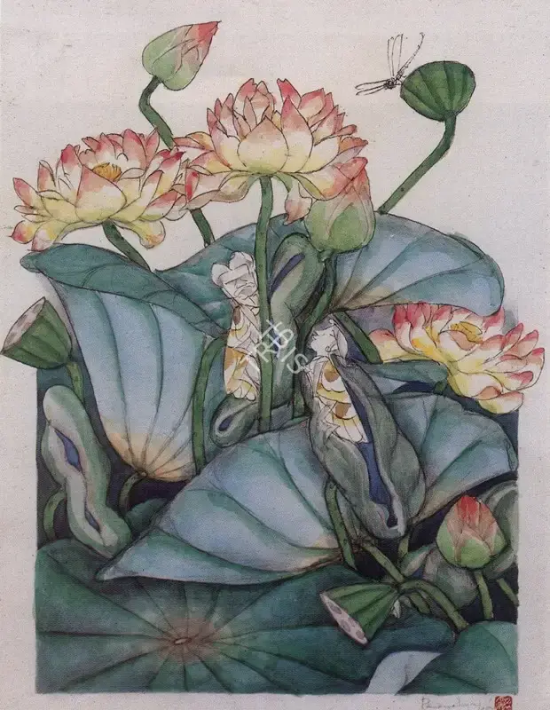 A. Ramachandran (Artist), Mansarover, 1997, Painting