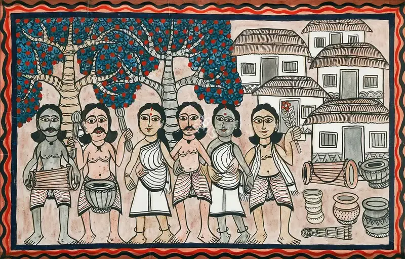 Gopal Chitrakar (Artist), Untitled, Painting