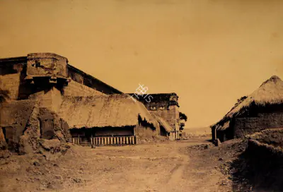 Capt. Linnaeus Tripe (Photographer), View of the N.E. angle of the Tirambur Pagoda, Madura, 1858, Antiquarian Photograph