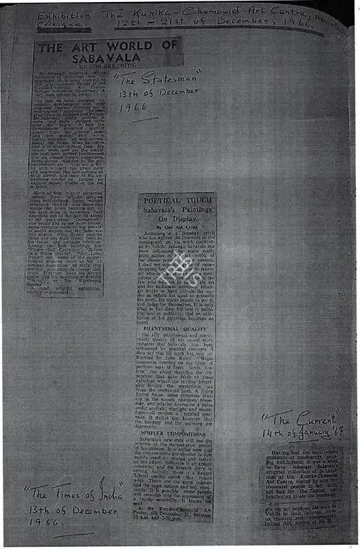 Poetical touch, 1966, Newspaper Clipping