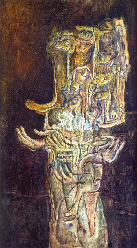 Sanat Kar (Artist), Civilization, 1967, Painting