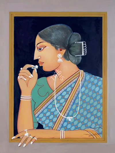 Lalu Prasad Shaw (Artist), Untitled, 2002, Painting