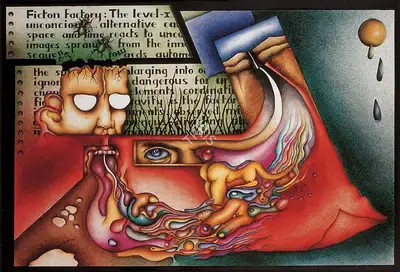 Theodore Mesquita (Artist), Fiction Factory (Quibus Auxilis), 1987, Painting