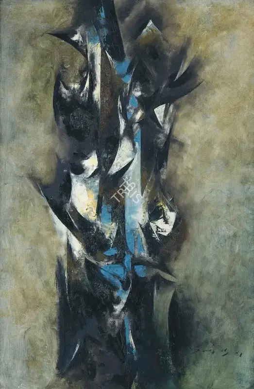 Santosh, G.R. (Artist). Camouflage, 1961 | Painting, Ch.NeY/22.09.21, 2021 · Christie's