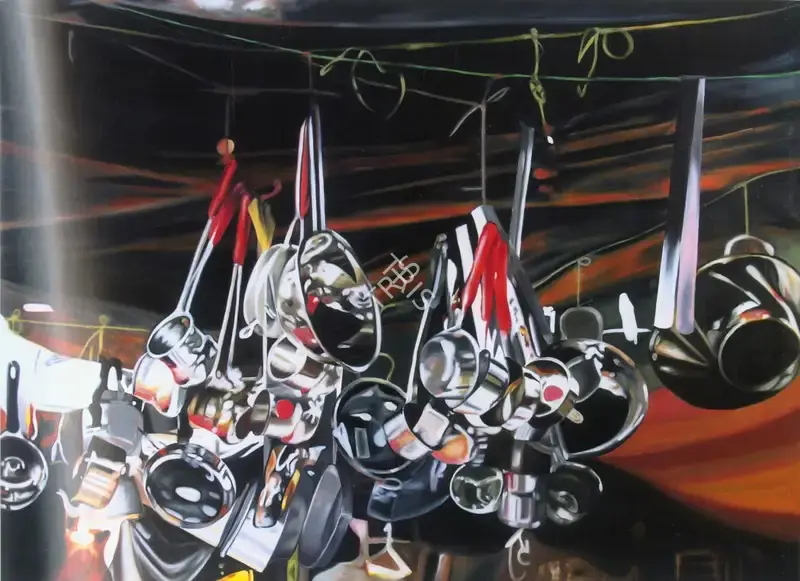 Subodh Gupta (Artist), Untitled - Pots And Pans, 2004, Painting