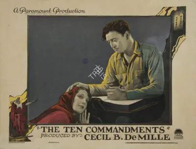 Cecil B. DeMille (Director), The Ten Commandments, 1923, Lobby card